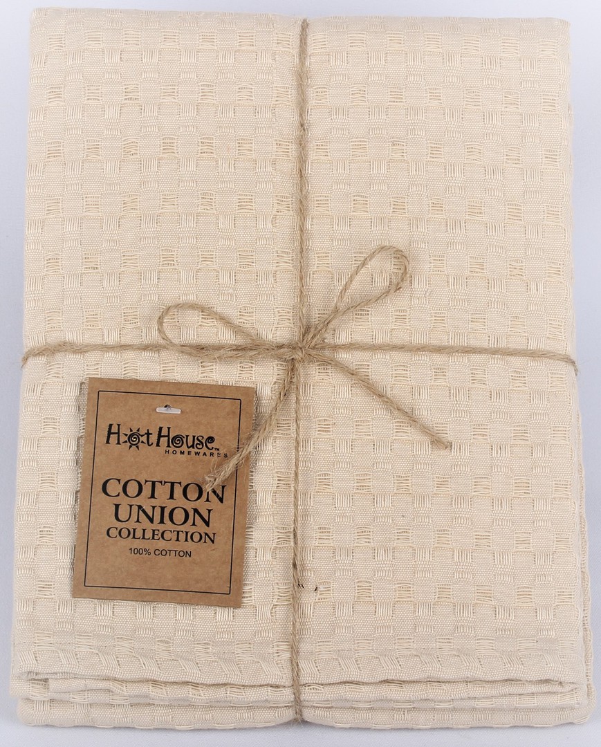 Cotton Union 2 pack tea towel Beige. Code: TT-COTT/BGE/2PK image 0